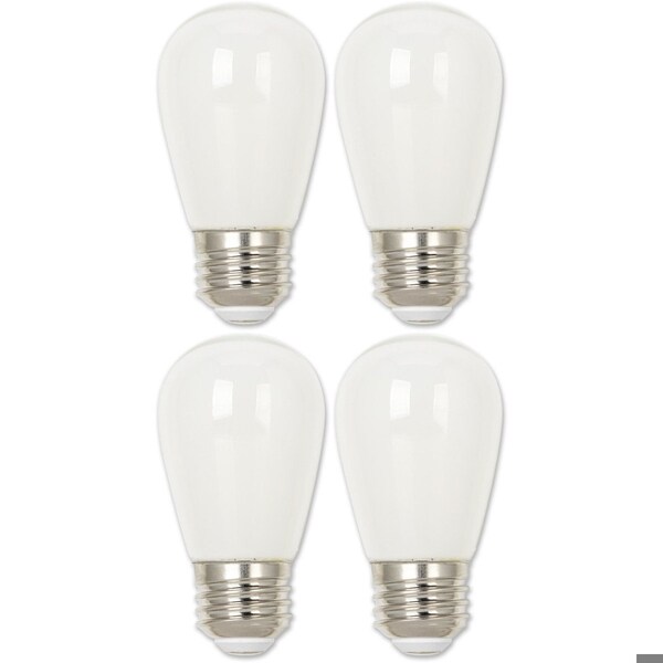 Westinghouse Bulb LED 1W 120V S14 2700K Frosted E26 Medium Base, 4PK 5282020 - main